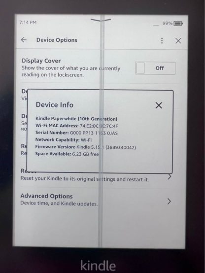 Kindle Paperwhite 10th Gen + Cover
