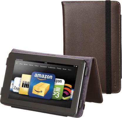 Eco-Vue Genuine Leather Case Cover for Kindle Fire 7"