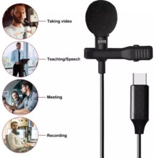 Lavalier Type-C Mic Condenser Audio Recorder Microphone - New