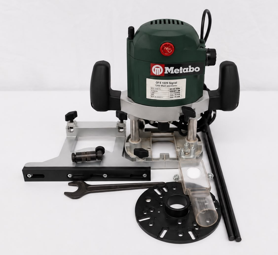 Vintage Metabo Of E 1229 Signal 1200W Electronic Plunge Router – Complete-in-Box Kit